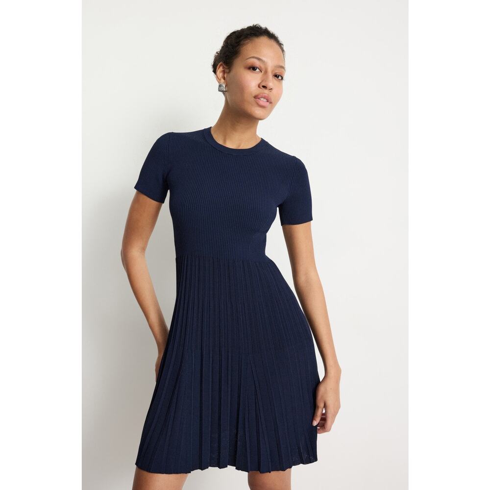 MICHAEL KORS - Mixed Stitch Flare Dress - Size Large